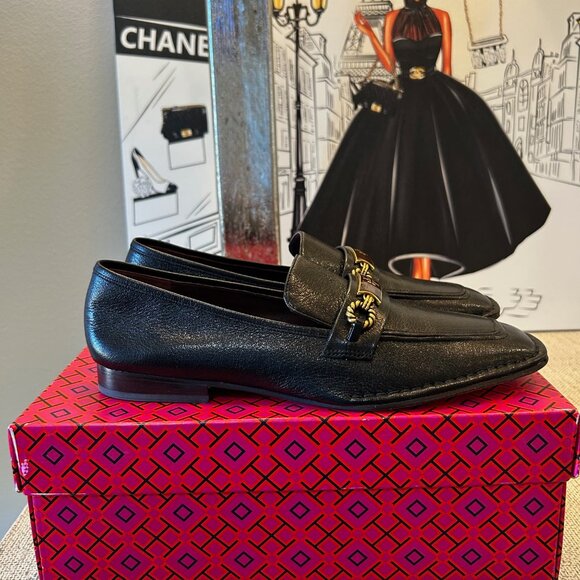 Tory Burch Perrine Square-Toe Loafers - Picture 4 of 9